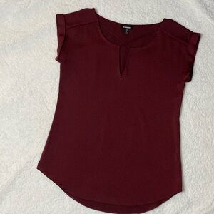 Express Cross Front Keyhole Blouse